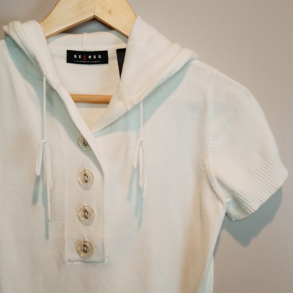 Axcess // Vintage Short Sleeve Hoodie - Picture 3 of 3